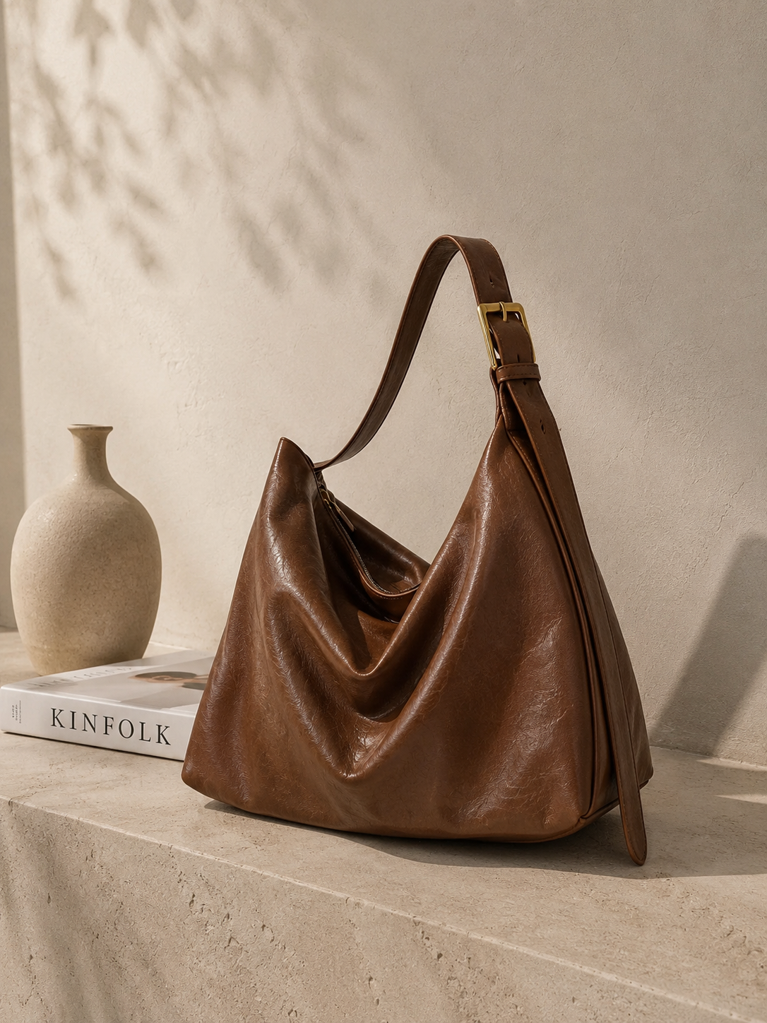Oversized Soft Hobo Shoulder Bag for Women