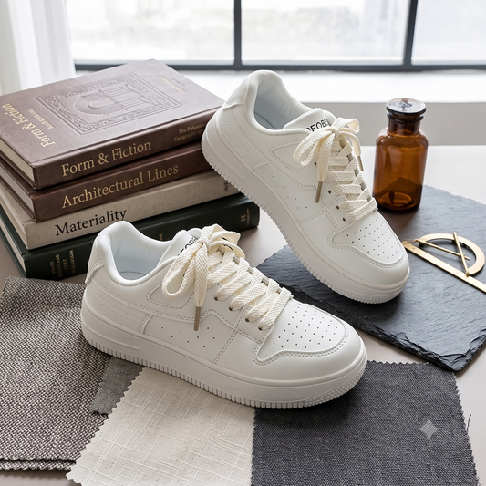 Classic Platform Lace-Up Sneakers