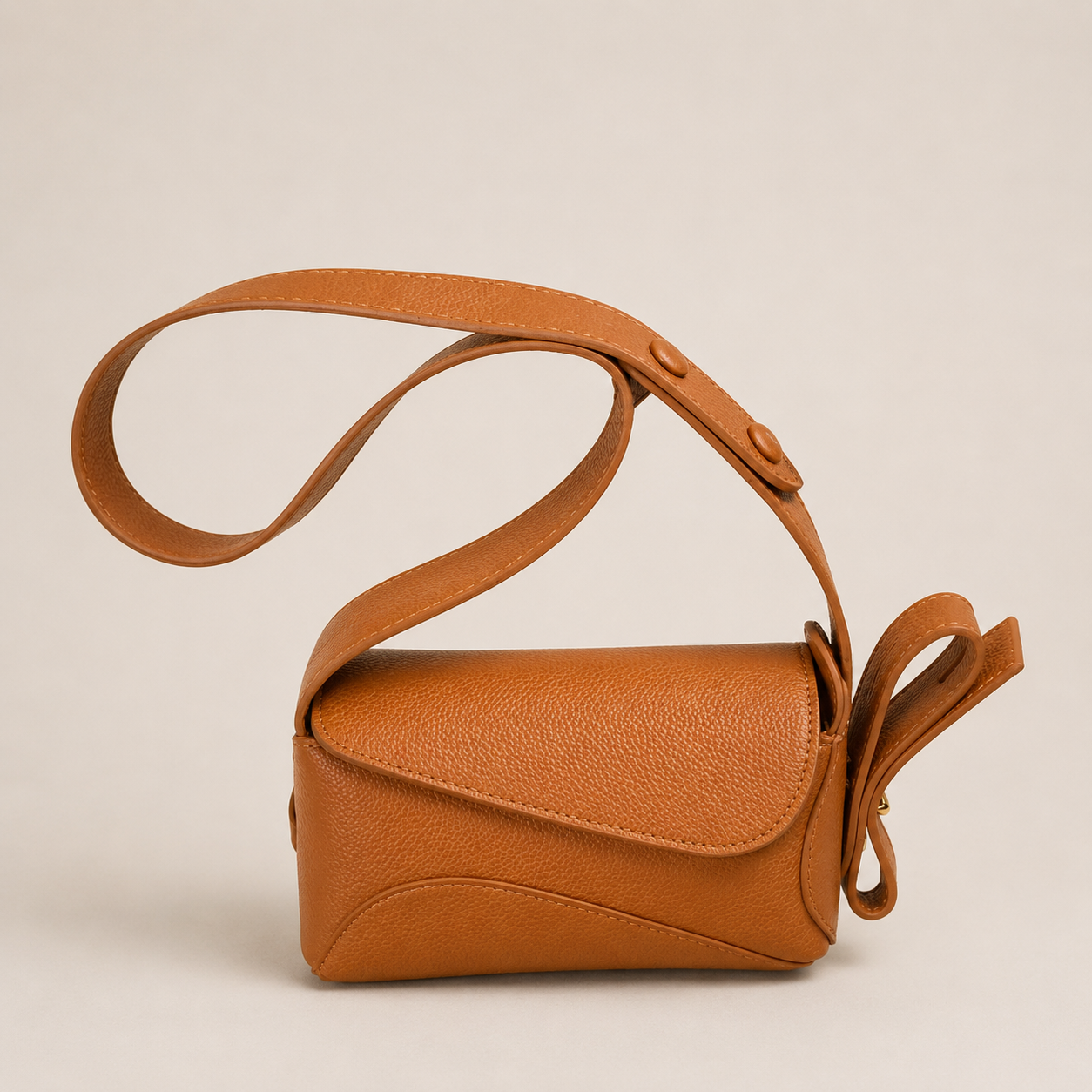 Textured Sculpted Shoulder Bag