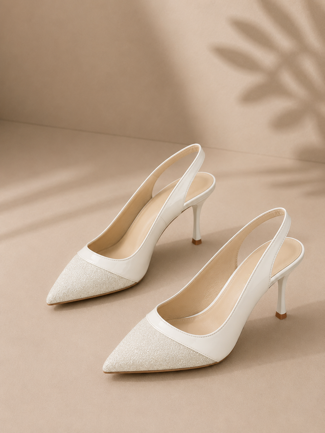 Elegant Pointed Toe Slingback Stiletto Pumps