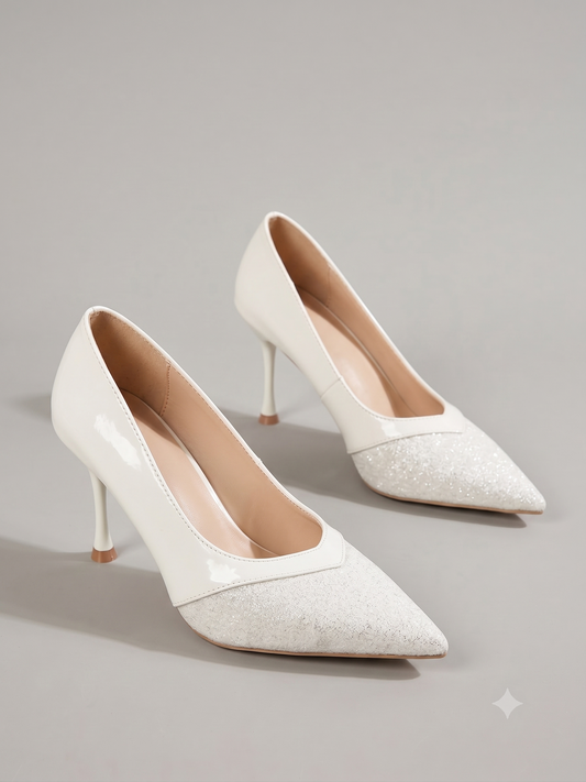Elegant Pointed Toe Slingback Stiletto Pumps