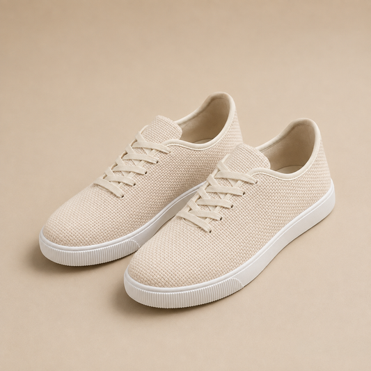 Textured Lace-Up Everyday Sneakers