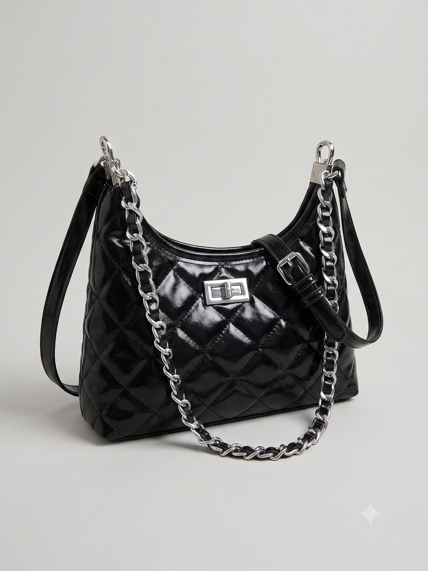 Quilted Chain Strap Shoulder Bag