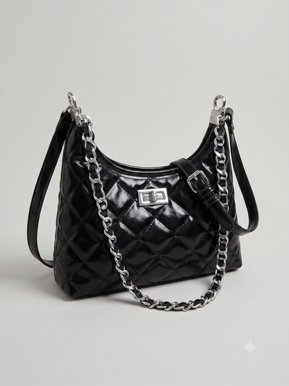 Quilted Chain Strap Shoulder Bag