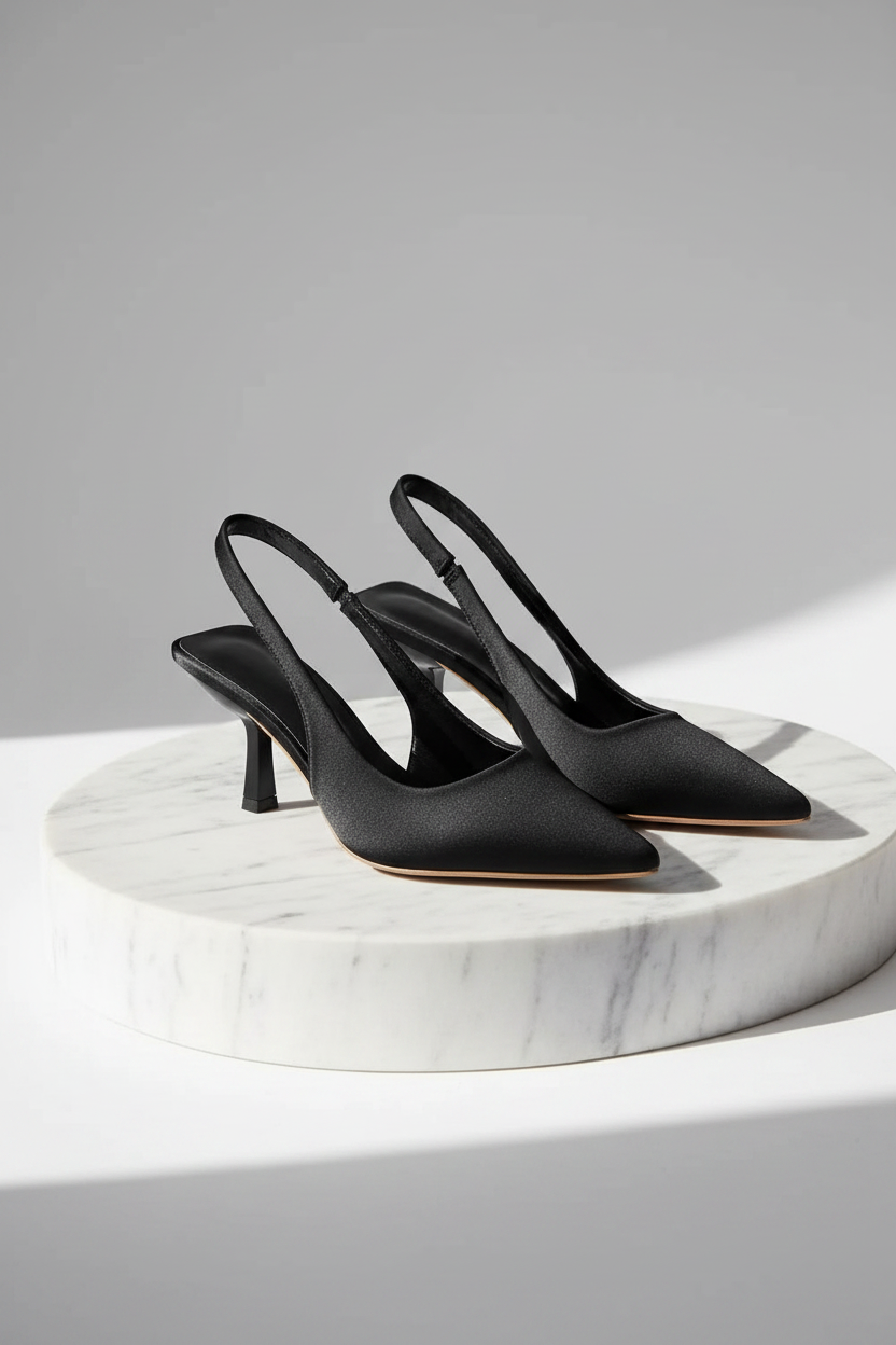 Pointed Toe Slingback Pumps