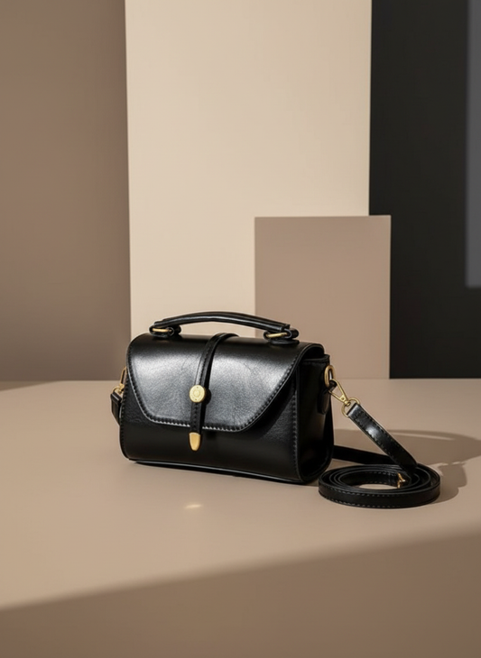 Vintage Style Flap Crossbody Bag for Women